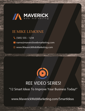 Design de Carte de Visite par uk pour Maverick Web Video | Design : #5501620
