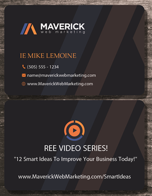 Design de Carte de Visite par uk pour Maverick Web Video | Design : #5501626