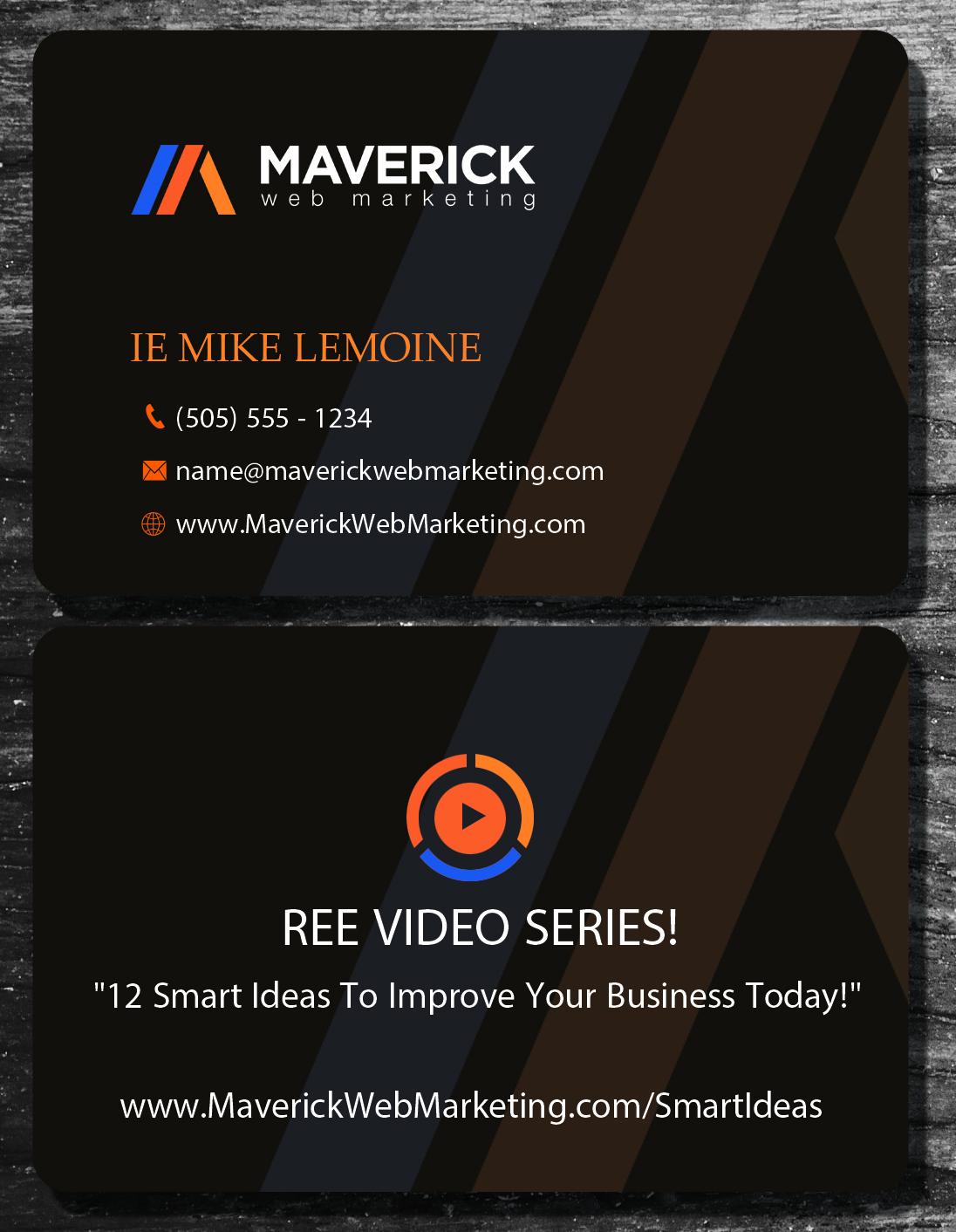 Diseño de Tarjeta de Presentación por uk para Maverick Web Video | Diseño #5501638