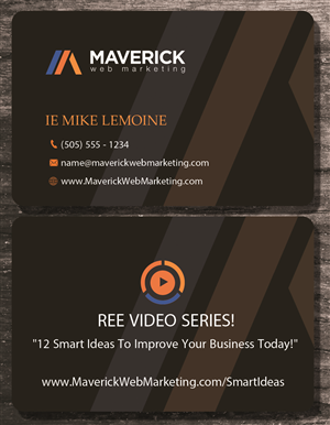 Design de Carte de Visite par uk pour Maverick Web Video | Design : #5501638