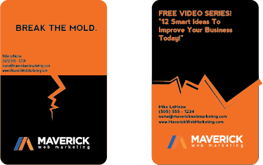 Business Card Design by Eonblue for Maverick Web Video | Design #5516077
