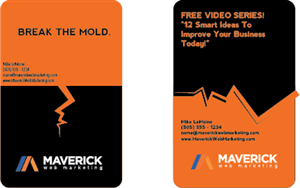 Business Card Design by Eonblue for Maverick Web Video | Design: #5516077