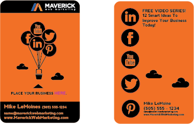 Business Card Design by Eonblue for Maverick Web Video | Design #5516080