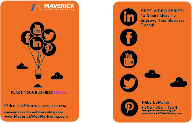 Business Card Design by Eonblue for Maverick Web Video | Design #5516088
