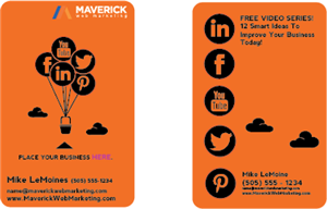 Business Card Design by Eonblue for Maverick Web Video | Design: #5516088