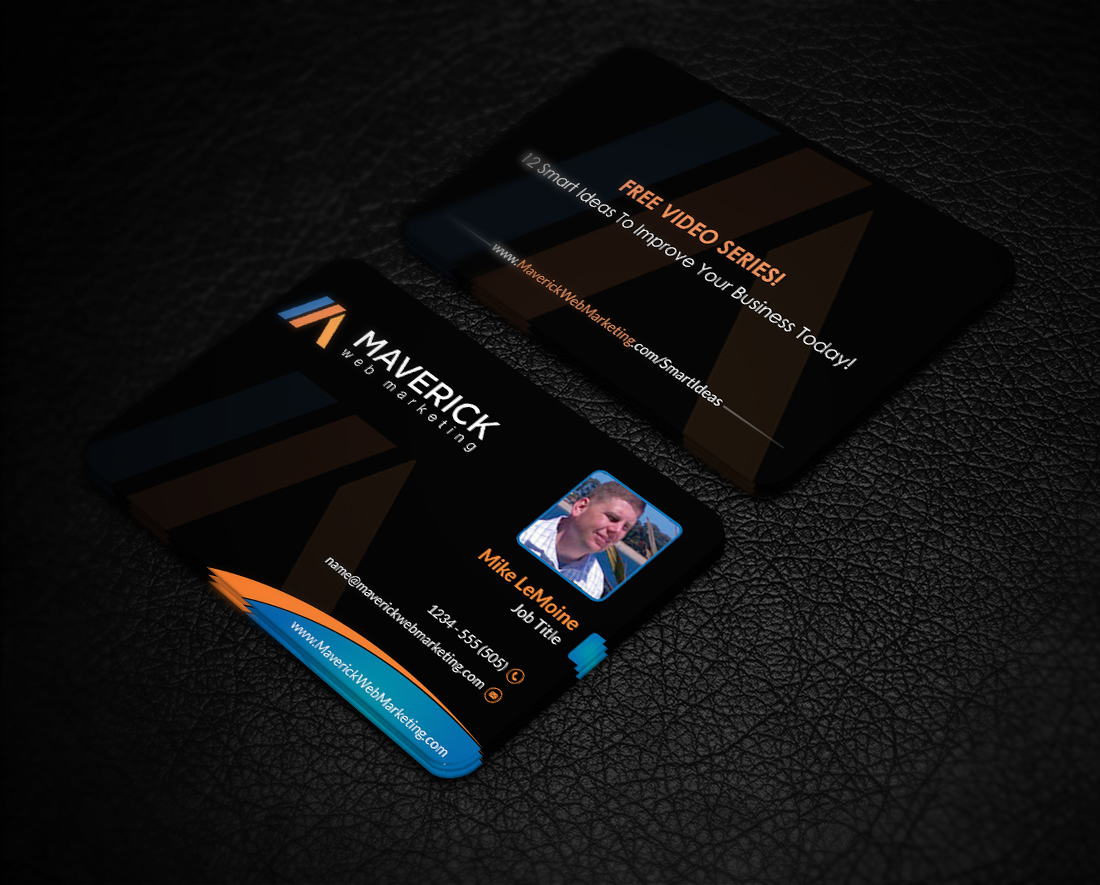 Business Card Design by Younes for Maverick Web Video | Design #5484521