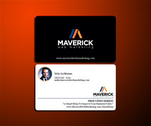 Business Card Design by DZINO for Maverick Web Video | Design: #5486113