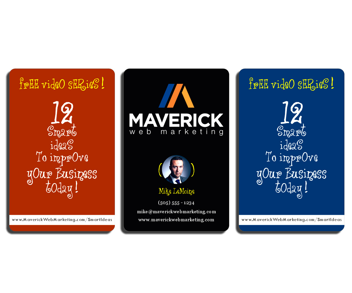 Diseño de Tarjeta de Presentación por DZINO para Maverick Web Video | Diseño #5496973