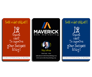 Business Card Design by DZINO for Maverick Web Video | Design: #5496973
