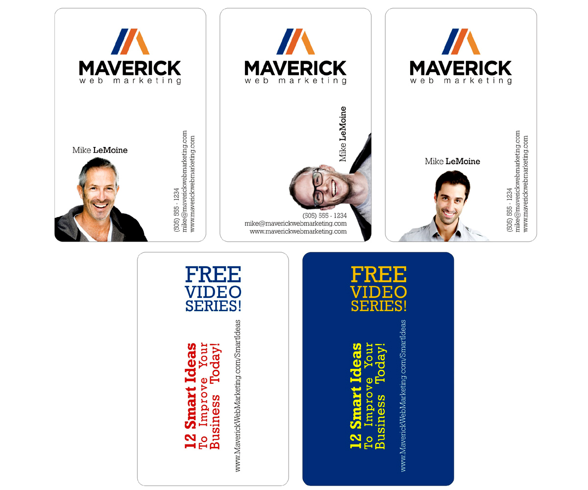 Business Card Design by DZINO for Maverick Web Video | Design #5505341