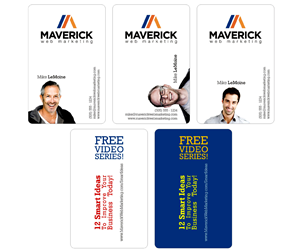 Diseño de Tarjeta de Presentación por DZINO para Maverick Web Video | Diseño: #5505341