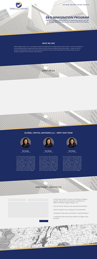 Web-Design von Aleksander für Global Capital Advisors LLC | Design #5536172