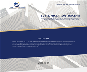 Web Design par Aleksander pour Global Capital Advisors LLC | Design : #5536175