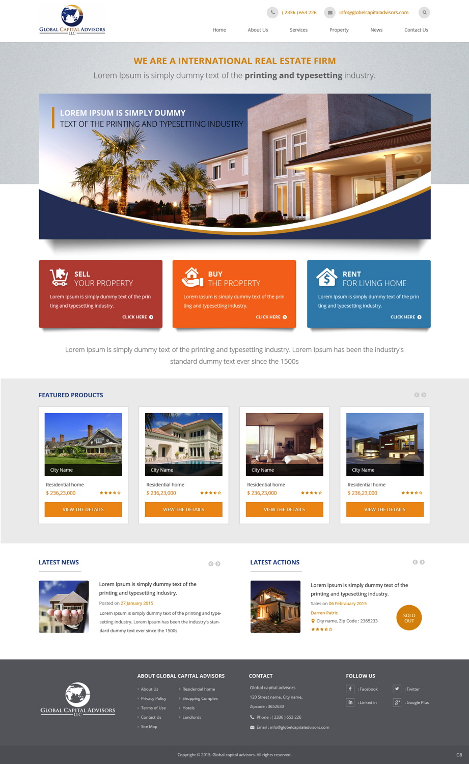 Diseño Web por pb para Global Capital Advisors LLC | Diseño #5486250