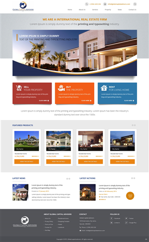 Web Design par pb pour Global Capital Advisors LLC | Design : #5486250