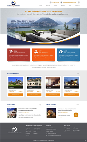Web Design par pb pour Global Capital Advisors LLC | Design : #5486255