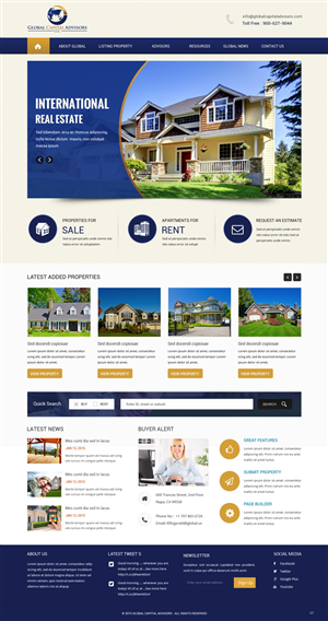 Web Design par pb pour Global Capital Advisors LLC | Design : #5486317