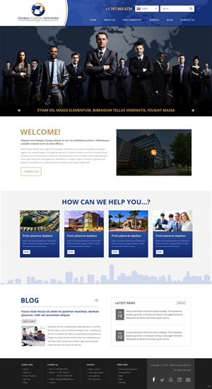 Web Design par pb pour Global Capital Advisors LLC | Design : #5486336