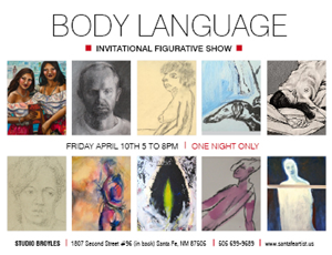 BODY LANGUAGE/Invitational Figurative Show | Diseño de Postal por rkailas