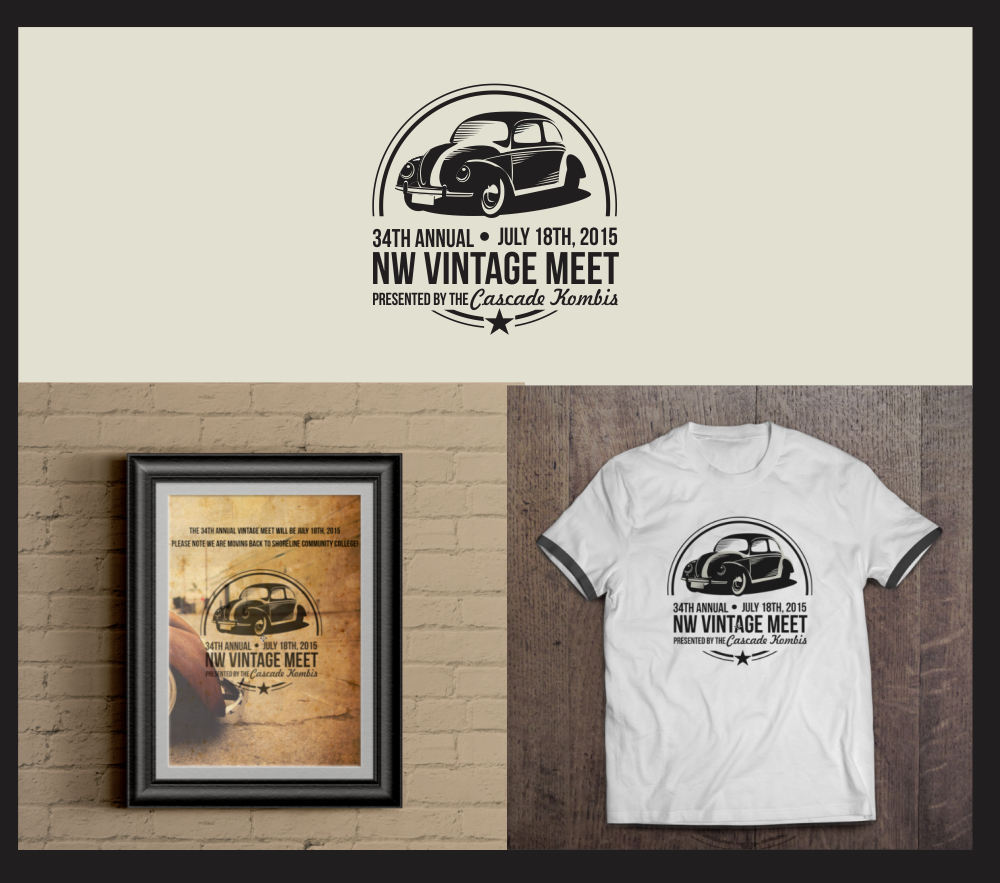 Logo Design by Natasa_Radulovic for Cascade Kombis Vintage VW Club | Design #5541177