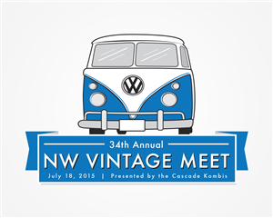 Logo Design by quelita09 for Cascade Kombis Vintage VW Club | Design: #5559905