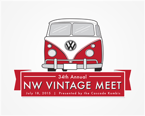 Logo Design by quelita09 for Cascade Kombis Vintage VW Club | Design: #5559909