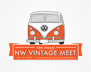 Logo Design by quelita09 for Cascade Kombis Vintage VW Club | Design: #5559913