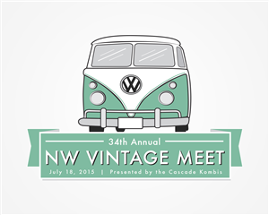 Logo Design by quelita09 for Cascade Kombis Vintage VW Club | Design: #5559915