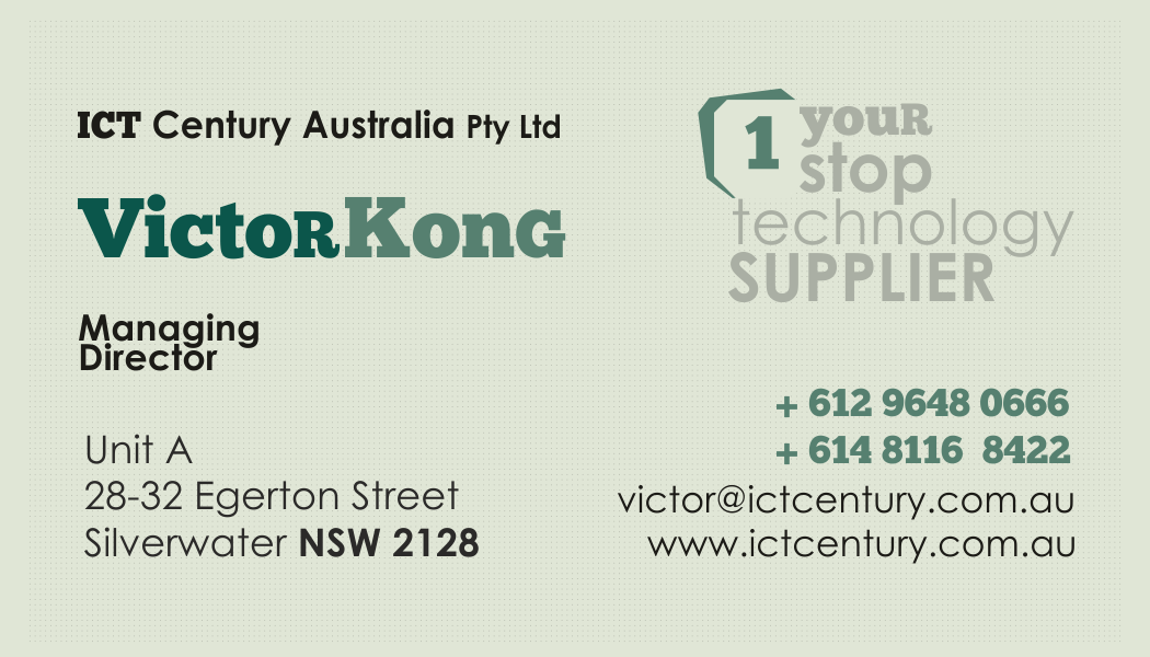 Business Card Design by sorana for ICT Century Australia Pty Ltd | Design #1572964