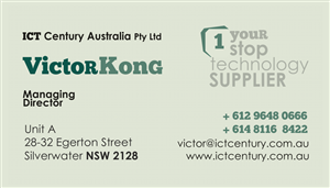Diseño de Tarjeta de Presentación por sorana para ICT Century Australia Pty Ltd | Diseño: #1572964