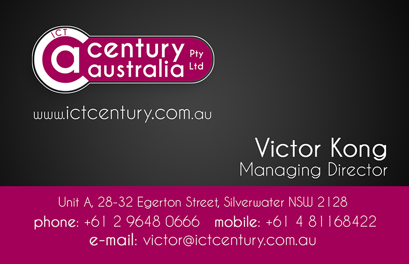 Business Card Design by Karadjordje for ICT Century Australia Pty Ltd | Design #1544189