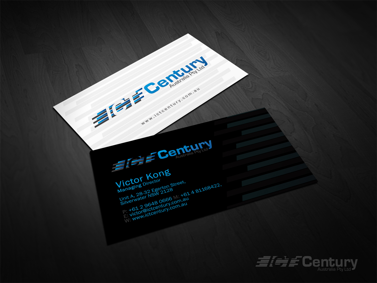 Diseño de Tarjeta de Presentación por diRtY.EMM para ICT Century Australia Pty Ltd | Diseño #1521152