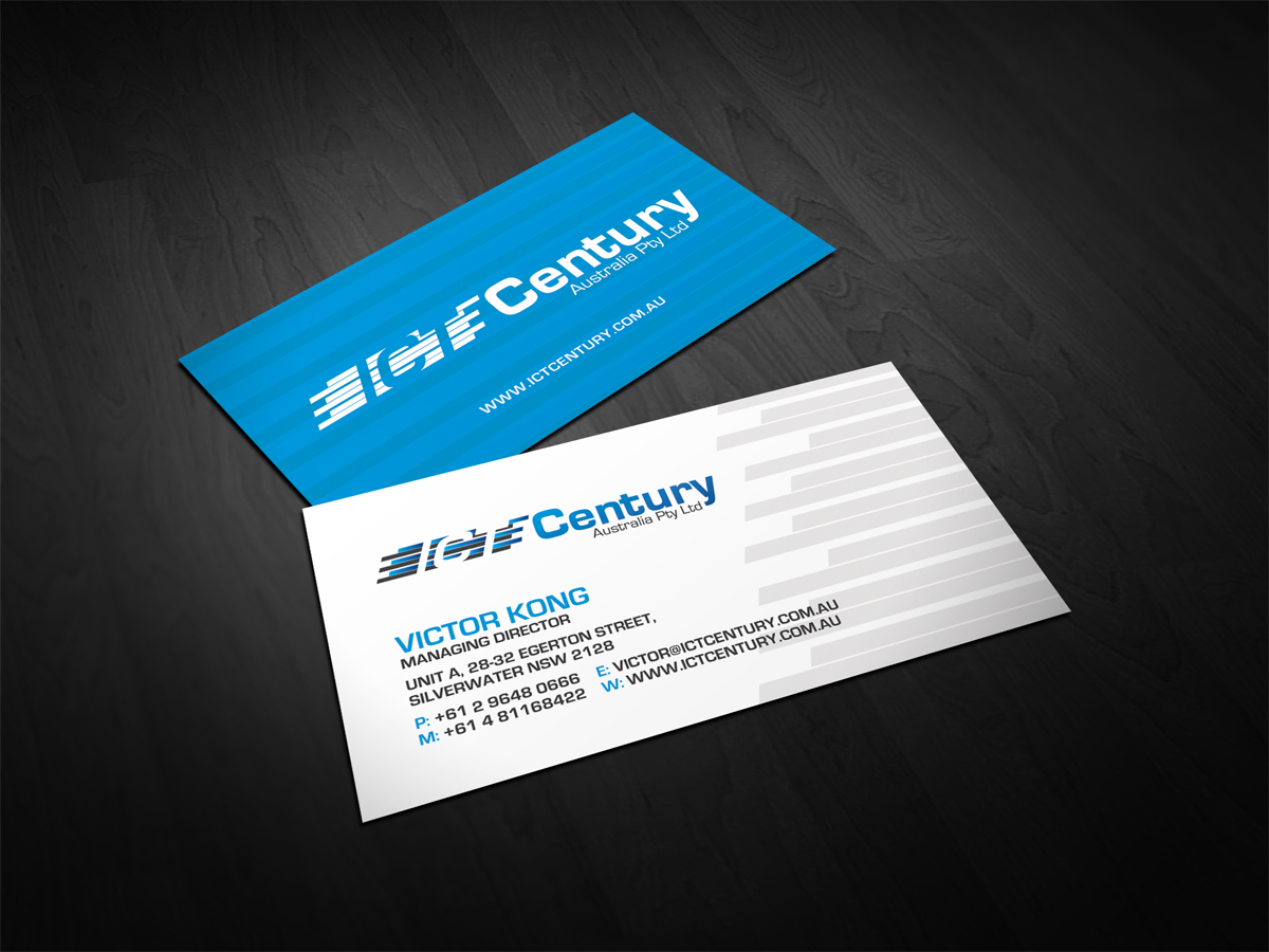 Diseño de Tarjeta de Presentación por diRtY.EMM para ICT Century Australia Pty Ltd | Diseño #1522742