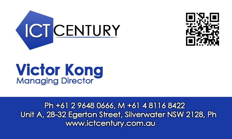 Diseño de Tarjeta de Presentación por aaronaatkins para ICT Century Australia Pty Ltd | Diseño #1520135