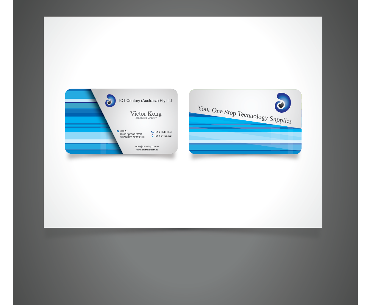 Diseño de Tarjeta de Presentación por Blind para ICT Century Australia Pty Ltd | Diseño #1511640