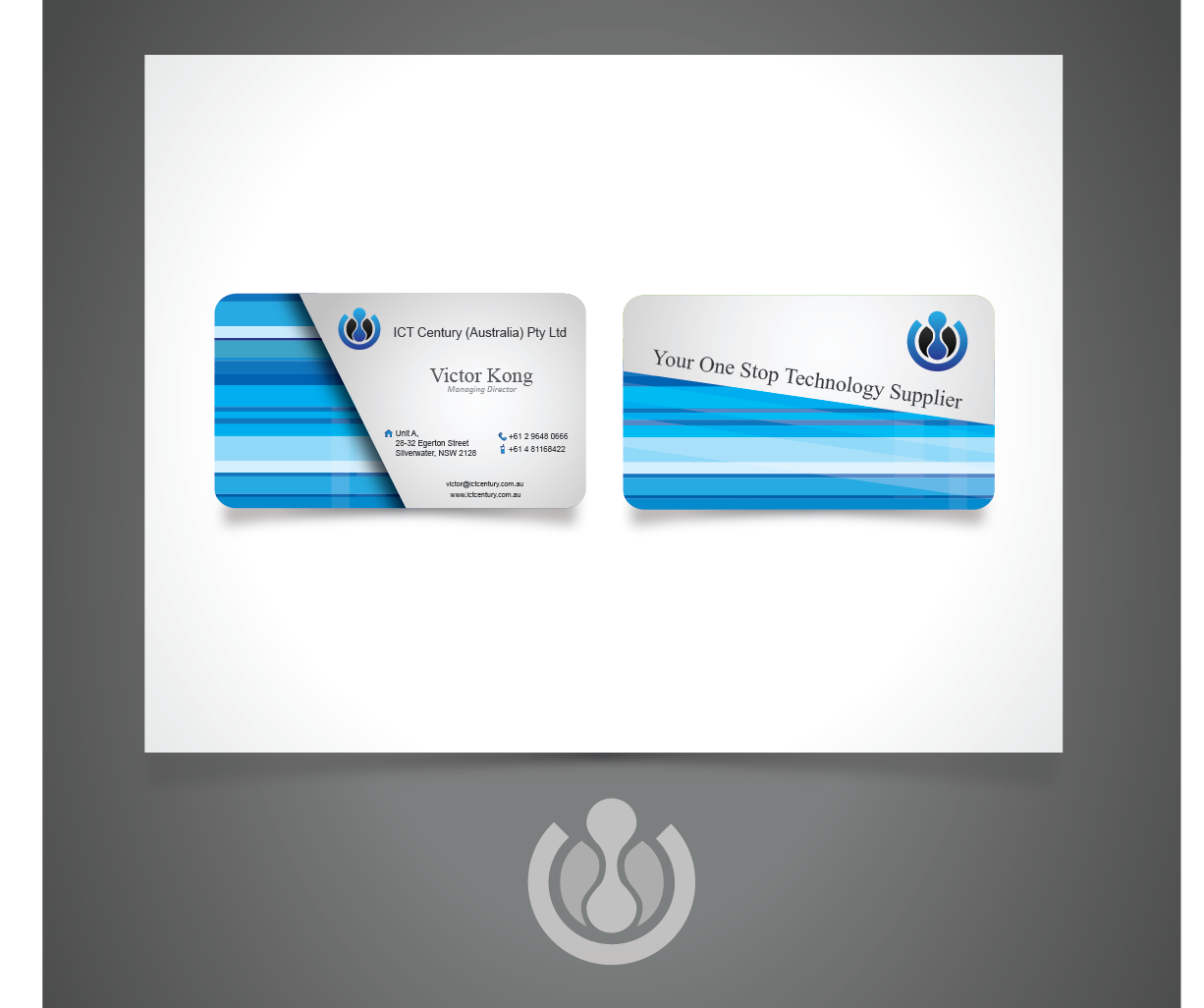 Business Card Design by Blind for ICT Century Australia Pty Ltd | Design #1511673