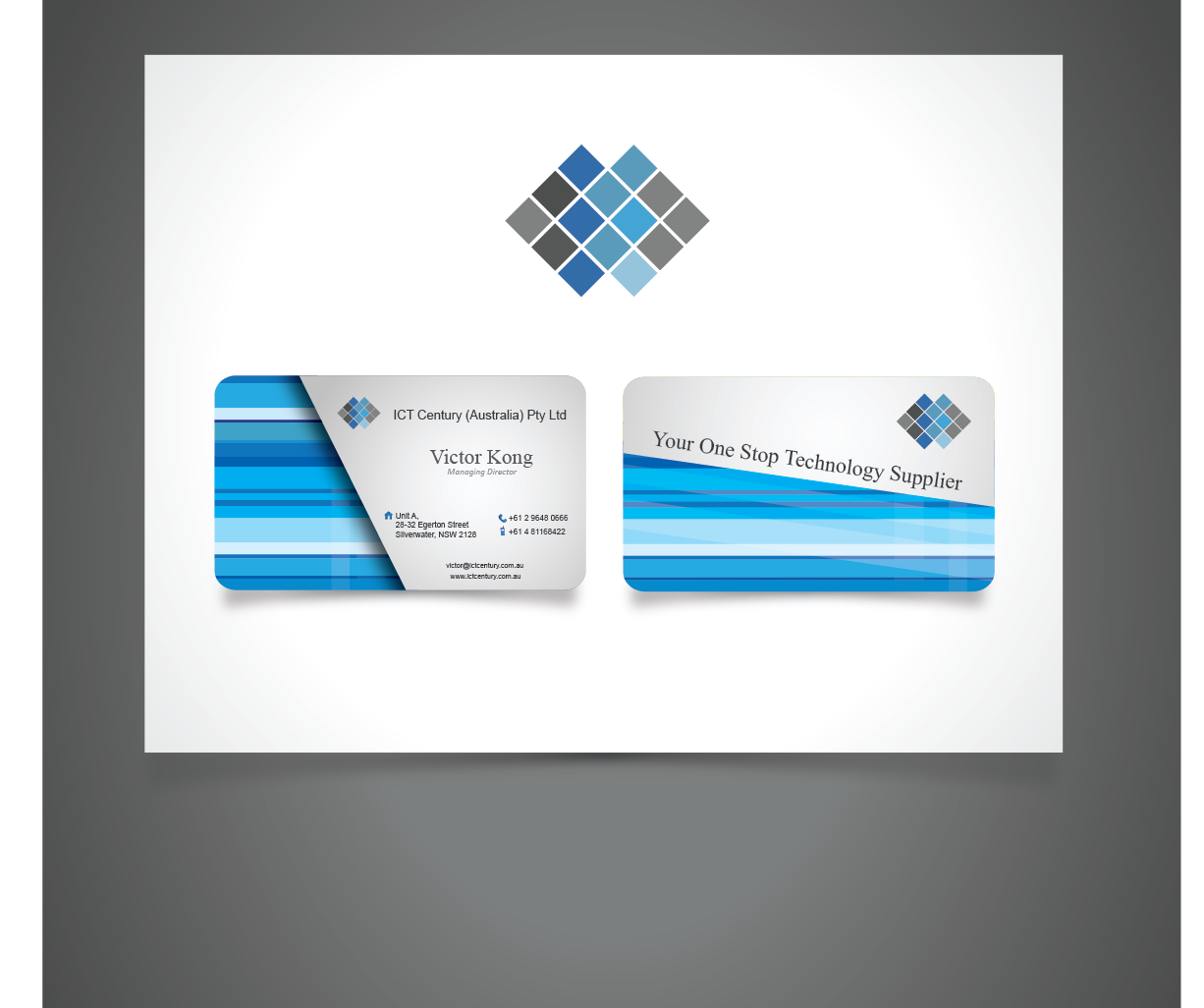 Business Card Design by Blind for ICT Century Australia Pty Ltd | Design #1511686