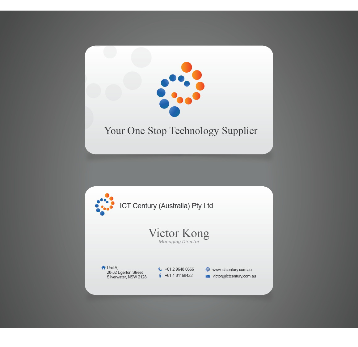 Diseño de Tarjeta de Presentación por Blind para ICT Century Australia Pty Ltd | Diseño #1511709