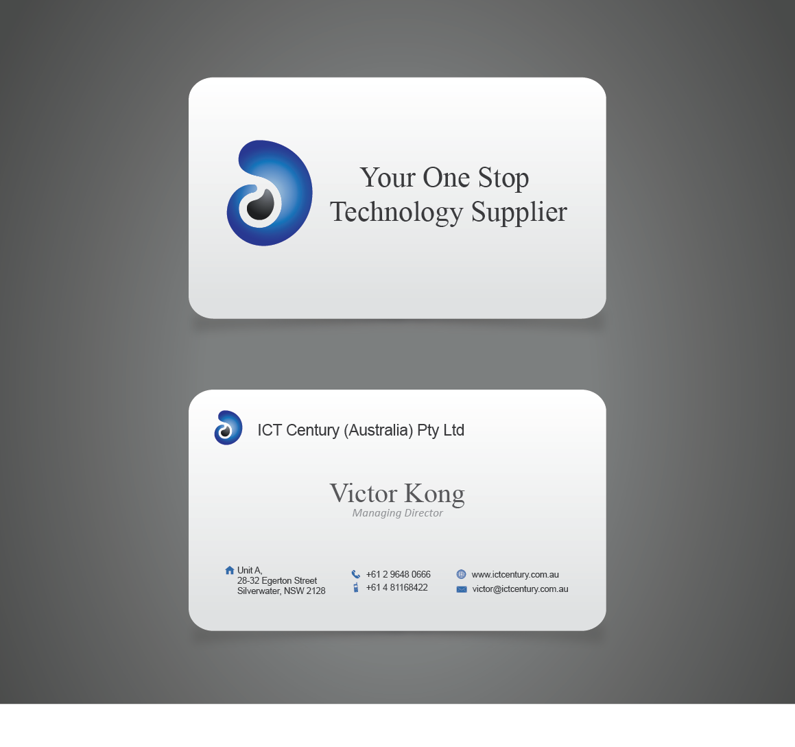 Diseño de Tarjeta de Presentación por Blind para ICT Century Australia Pty Ltd | Diseño #1555497