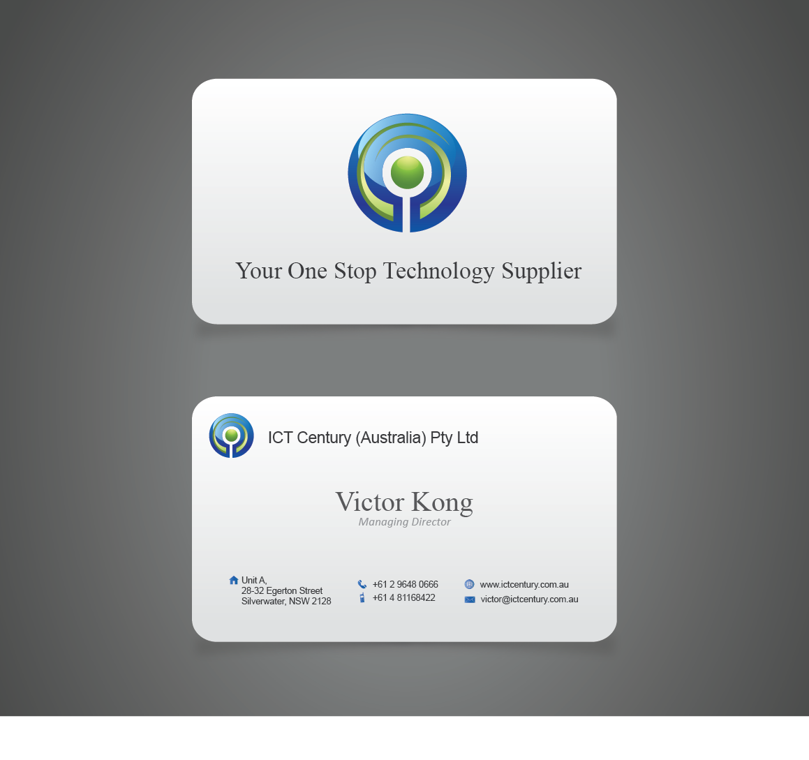 Diseño de Tarjeta de Presentación por Blind para ICT Century Australia Pty Ltd | Diseño #1557805