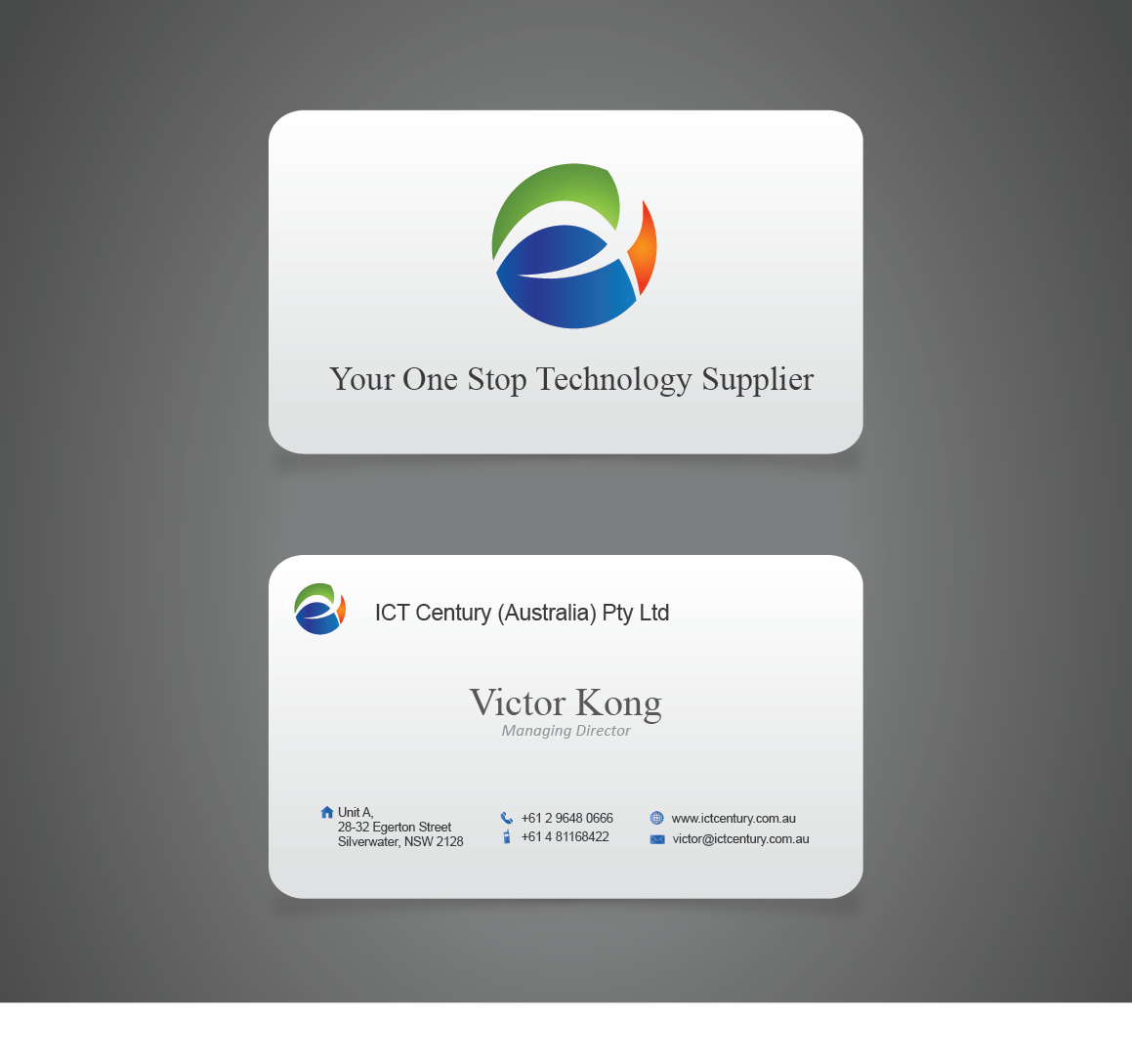 Diseño de Tarjeta de Presentación por Blind para ICT Century Australia Pty Ltd | Diseño #1557829