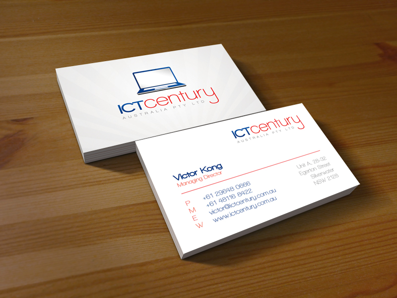 Design de Carte de Visite par John Mares pour ICT Century Australia Pty Ltd | Design #1541733