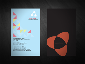 Diseño de Tarjeta de Presentación por San para ICT Century Australia Pty Ltd | Diseño: #1540292