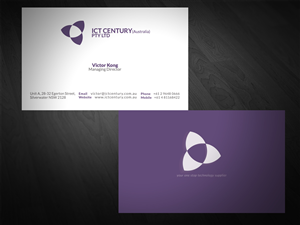 Diseño de Tarjeta de Presentación por San para ICT Century Australia Pty Ltd | Diseño: #1540516