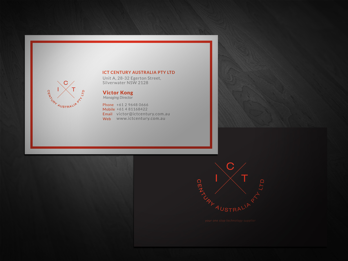 Diseño de Tarjeta de Presentación por San para ICT Century Australia Pty Ltd | Diseño #1544311