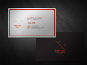 Business Card Design by San for ICT Century Australia Pty Ltd | Design #1544337