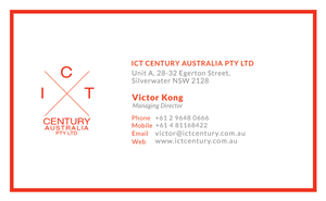 Diseño de Tarjeta de Presentación por San para ICT Century Australia Pty Ltd | Diseño: #1544339