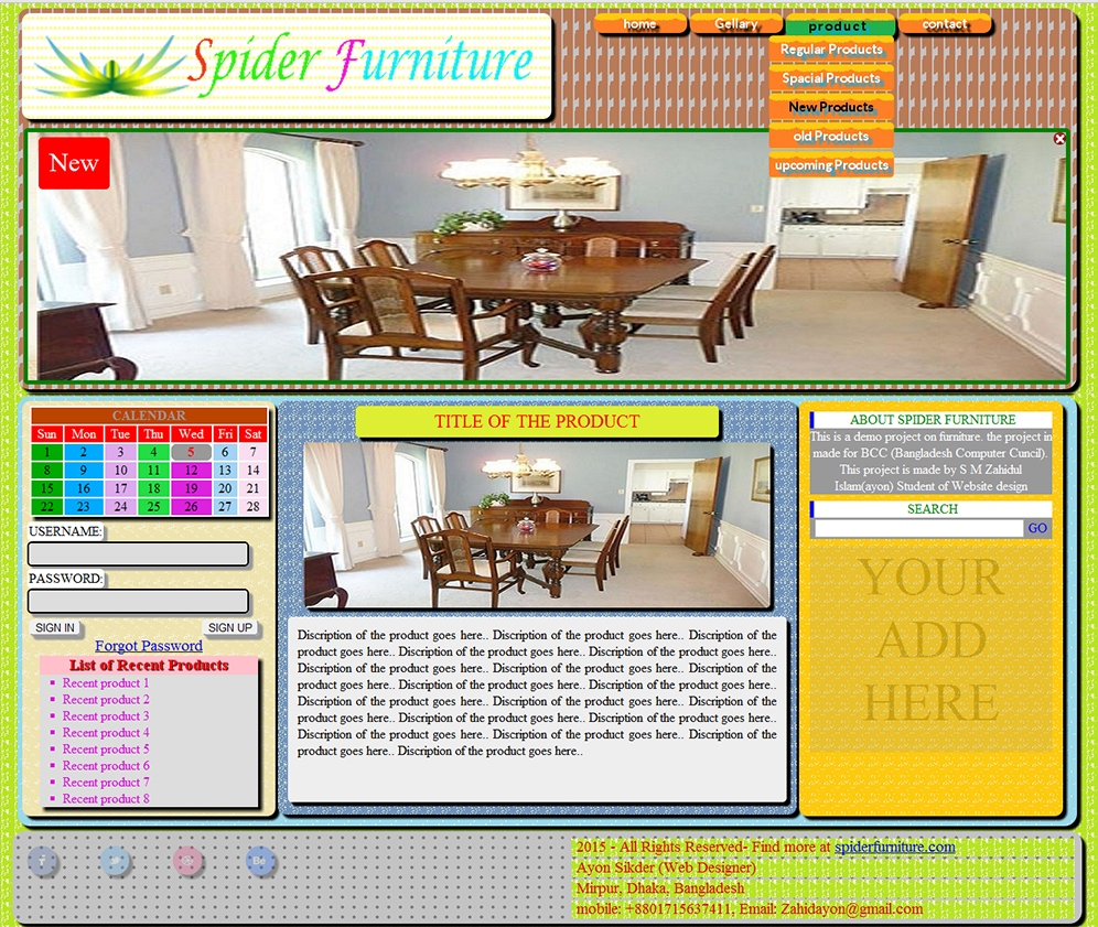 Web Design by Ayon Sikder for this project | Design #5493248