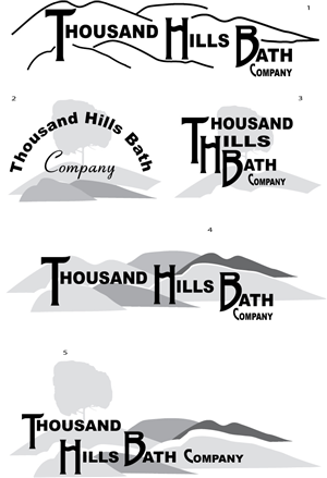 Design de Logo par fourdog123 pour Thousand Hills Bath Company, LLC | Design : #5604914