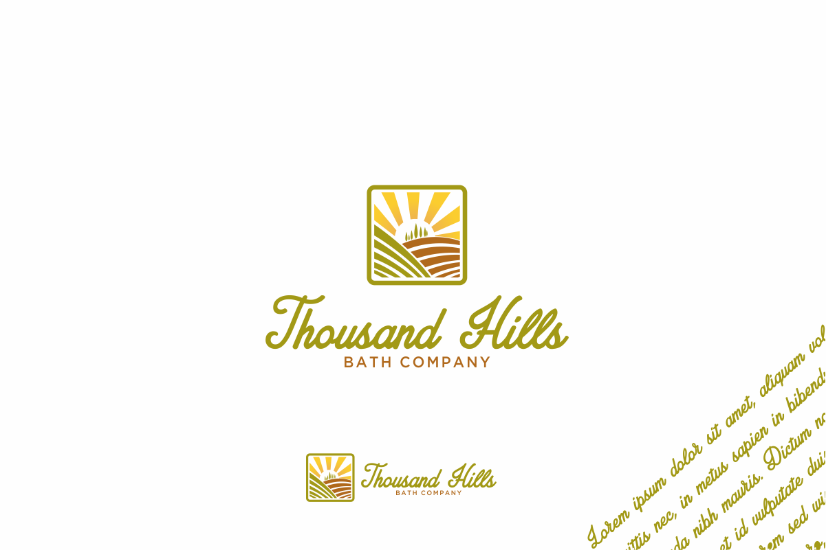 Logo Design by albertlatifi for Thousand Hills Bath Company, LLC | Design #5606180